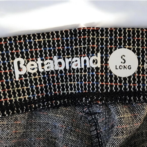 Betabrand Dress Pant Yoga Pants | Size Small Long | Microcheck Stretch Work - Picture 7 of 8